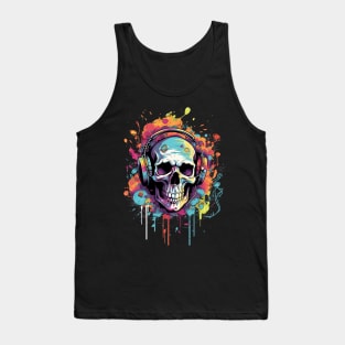 Skull acid art Tank Top